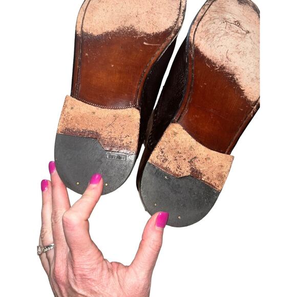 Mens Florsheim Imperial Cap-Toe Brogue Oxfords Bio Comfort Brown Leather Sz 9.5D - Picture 9 of 14